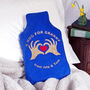 Hug For Granny Personalised Hot Water Bottle Cover Gift, thumbnail 1 of 5