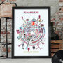 Villa Wheel Of Fame Poster Print, thumbnail 1 of 6