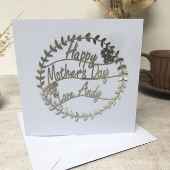 Personalised Papercut Mother's Day Card, 3 of 10