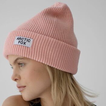 Recycled Bottle Beanie Pastel Pink, 5 of 5