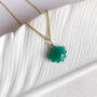 Green Onyx Crystal Fan Necklace, thumbnail 1 of 6