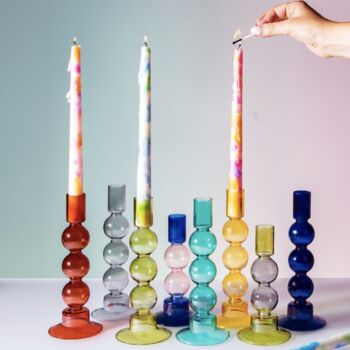 Bubble Style Glass Candleholders, 9 of 12
