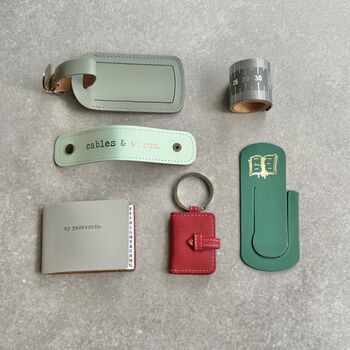 Six Marbled Crackers Leather Gifts Handmade In England, 3 of 3