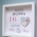 Personalised New Baby Map Picture By Little Bird Designs ...