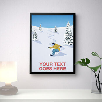 Personalised Snowboard Poster, 2 of 7