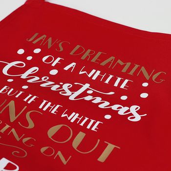 I'm Dreaming Of A White Christmas Apron, 10 of 10