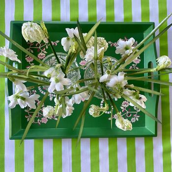 Green And White Striped Tablecloth French Riviera Range, 5 of 6