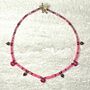 'La Vie En Rose' Opal Ruby And Chalcedony Necklace, thumbnail 4 of 6