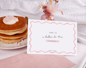 Personalised Pink Wavy 'Letter To Our Daughter As You Grow', 4 of 7