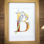 B Is For Bluebell Illuminated Flower Letter, thumbnail 4 of 6