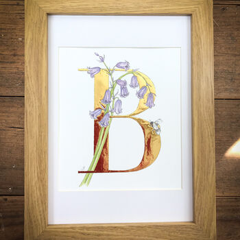 B Is For Bluebell Illuminated Flower Letter, 4 of 6