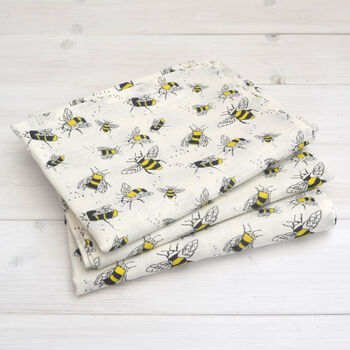 Buzzy Bee Linen Tea Towels, 7 of 7