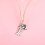 To A Cat Mum Heart And Fish Bone Adjustable Bracelet, thumbnail 2 of 5