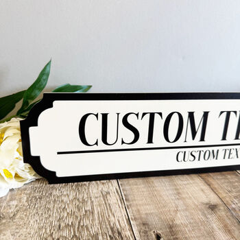 Personalised Road Sign Custom Text Plaque, 3 of 4