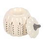 Cream Pumpkin Oil Burner And Wax Warmer, thumbnail 2 of 3