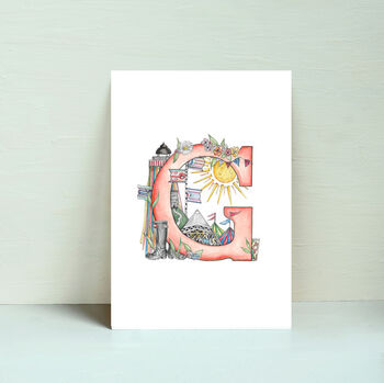 Glastonbury Festival G Letter Print, 4 of 6