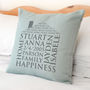 Personalised Home Word Art Cushion, thumbnail 3 of 5