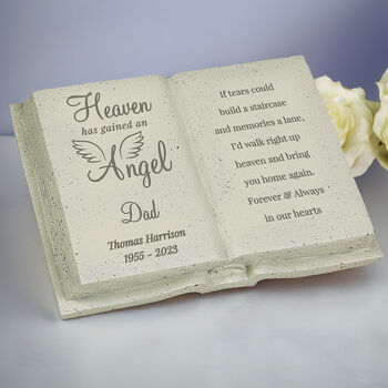 Personalised Angel Memorial Book, 2 of 5