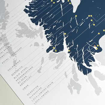 Scotland Whisky Distillery Map X Four 2023, 8 of 9