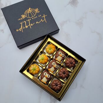 Autumn Praline And Caramel Chocolate Box, 2 of 2