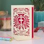 Personalised Papercut First Holy Communion Card My/Our Daughter, thumbnail 5 of 5