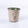 Handmade Ceramic Espresso Cup ‘Aphrodite’ Green, thumbnail 4 of 5