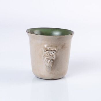 Handmade Ceramic Espresso Cup ‘Aphrodite’ Green, 4 of 5