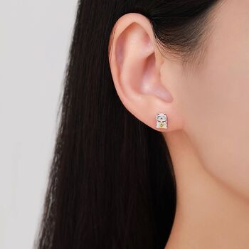 Sterling Silver Japanese Maneki Neko Cat Stud Earrings, 10 of 10