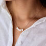 40th Birthday Floating Pearls Necklace, thumbnail 4 of 9