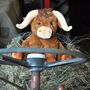 Large Longhorn Highland Cow Plush Soft Toy, thumbnail 1 of 6