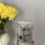 Handmade Porcelain Tumbler With Abstract Asemic Lines, thumbnail 1 of 5