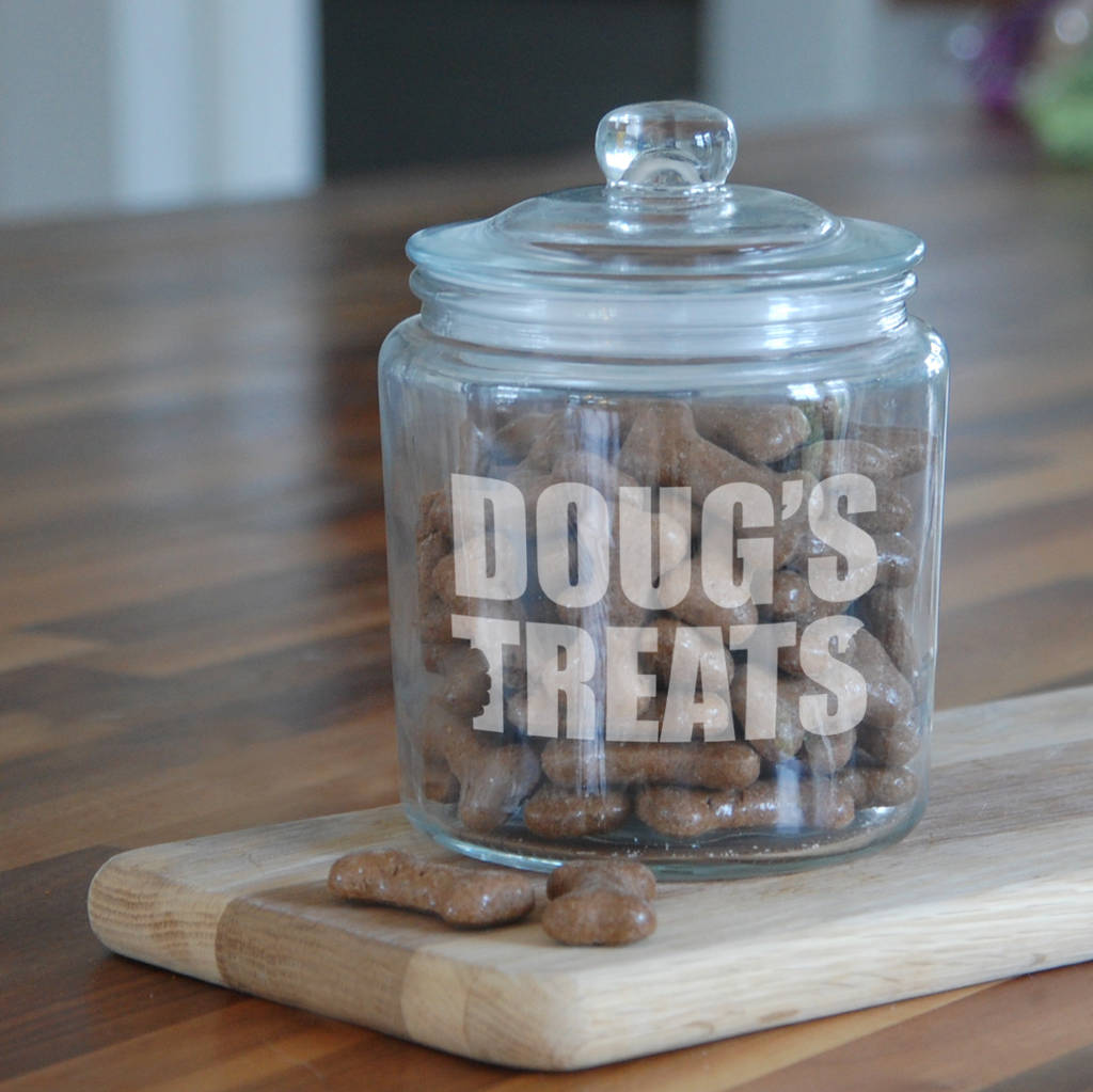 Personalised Dog Treat Jar By Oh So Cherished
