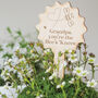 Personalised Wooden Bee Plant Marker, thumbnail 2 of 2