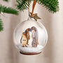 Personalised 3D Wooden Penguin Family Bauble, thumbnail 1 of 5