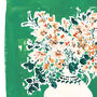 Emerald, Peach And Maple | Floral Vase Print, thumbnail 2 of 5
