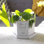 Personalised Anniversary Hexagon Plant Pot, thumbnail 10 of 11