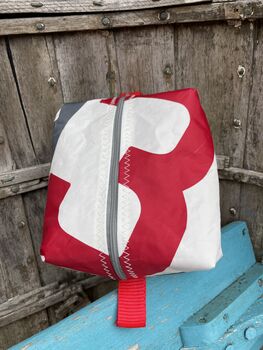 Little Upcycled Sailcloth Wash Bag, 2 of 6