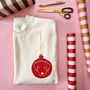 Personalised Christmas Bauble Dog Unisex Sweater Jumper, thumbnail 2 of 11