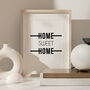'Home Sweet Home' Monochrome Typographic Print, thumbnail 1 of 6