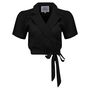 Greta Blouse In Liquorice Black Vintage 1940s Style, thumbnail 2 of 2
