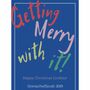 Blue Typographic Personalised Christmas Wine, thumbnail 2 of 3