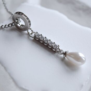 Dropwater Pearl Necklace 925, 5 of 8