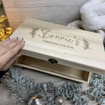 Personalised Engraved Christmas Eve Box Style Three, 4 of 10