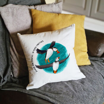 Soulmates Anniversary Gift Cushion, 5 of 6
