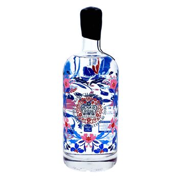 Blue And Pink Floral King's Coronation Gin/Vodka Bottle, 2 of 7