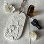 Cow Parsley Car Air Freshener Botanical Hanging Diffuser, thumbnail 2 of 4