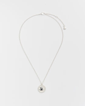 Silver Swallow Spirit Guide Pendant Necklace, 5 of 8
