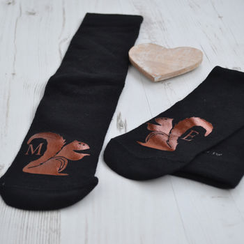 Personalised Nuts About You Squirrel Socks, 2 of 5
