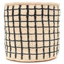 Baini: Black Check Woven Storage Basket, thumbnail 3 of 5