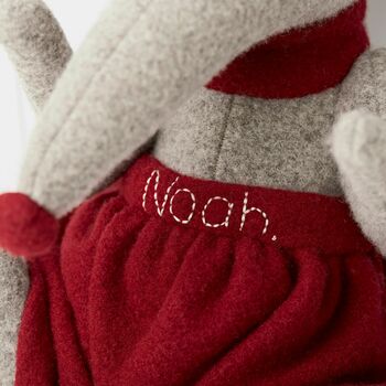 Large Shrew Soft Toy Handmade And Personalised, 3 of 6